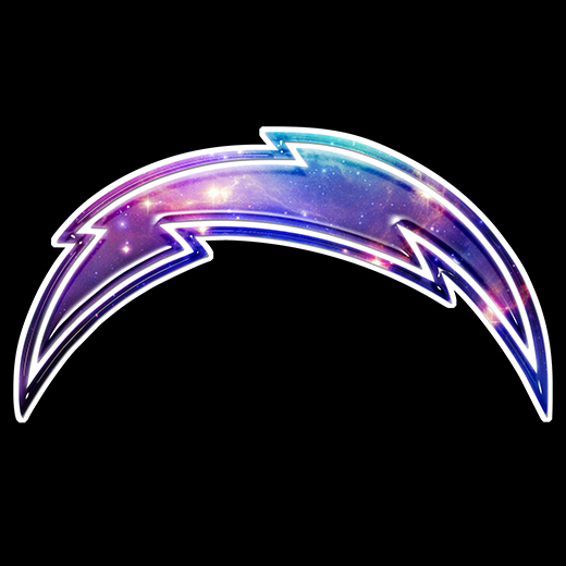 Galaxy Los Angeles Chargers Logo iron on paper